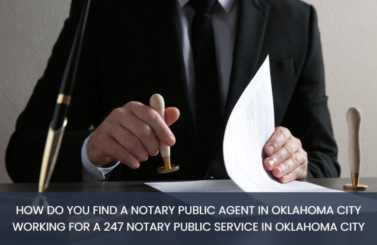 Oklahoma City working for a 24/7 notary public