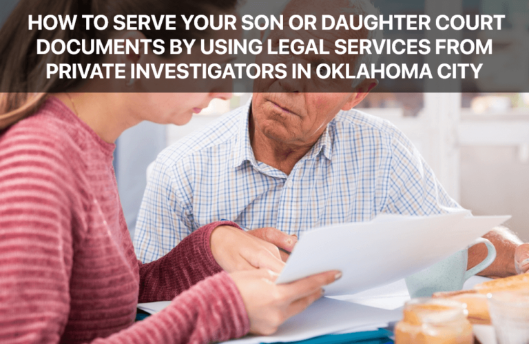 Daughter Court Documents by Using the Services of a Process Server