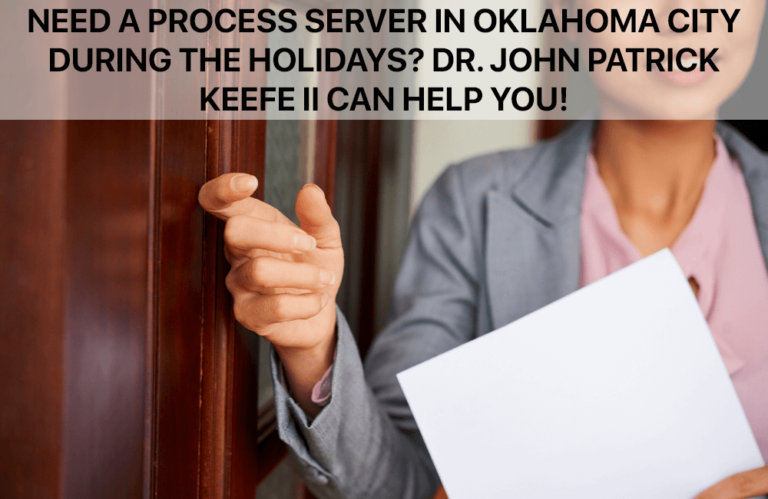 Process Server in OKC During the Holidays
