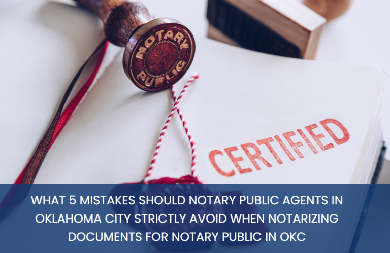 5 Mistakes Should Notary Public Agents in Norman