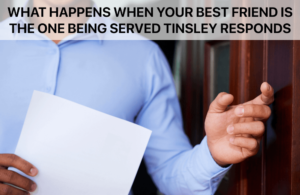 Best Friend Is the One Being Served Tinsley Responds