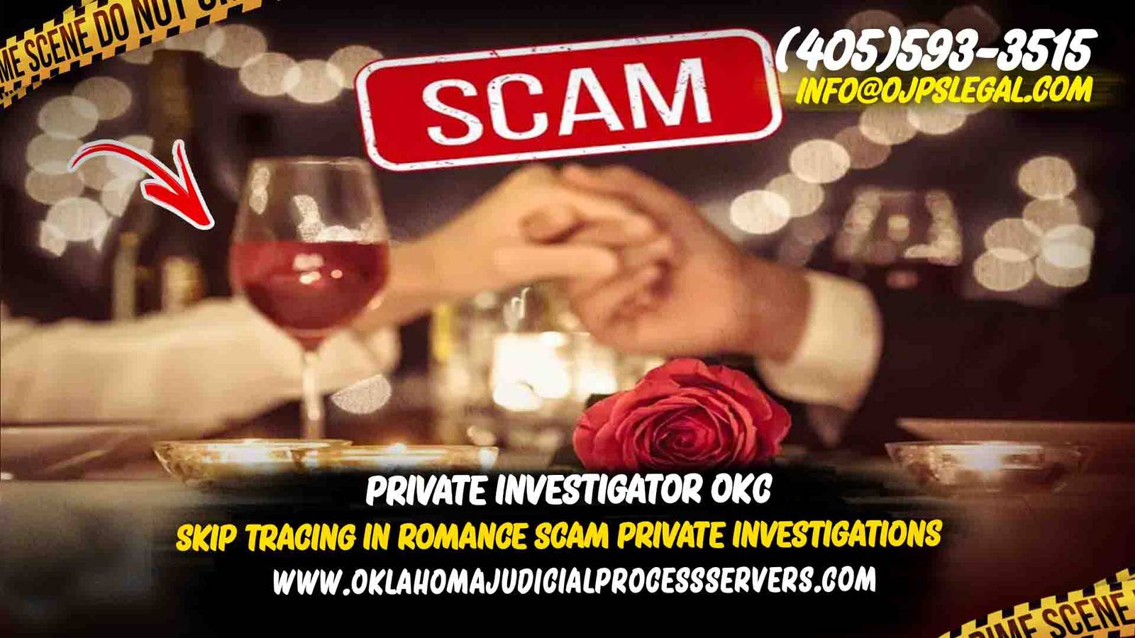 private investigator in OKC specializing in skip tracing for romance scam cases,