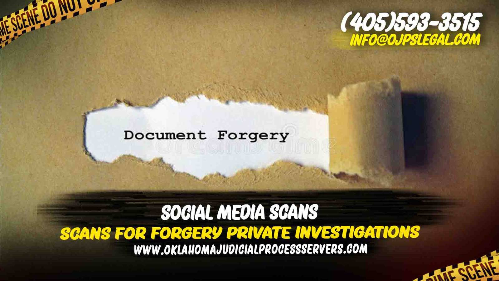 Scans for Forgery Private Investigations