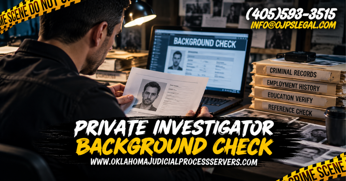 Private Investigator Background Check
